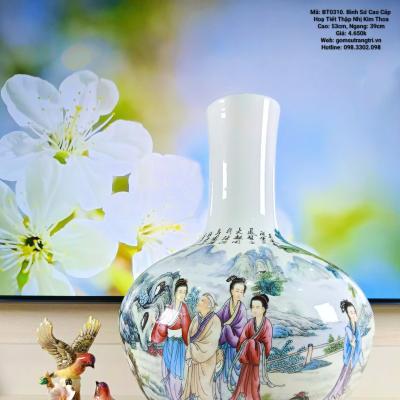 BÌNH SỨ CAO CẤP HỌA TIẾT THẬP NHỊ KIM THOA